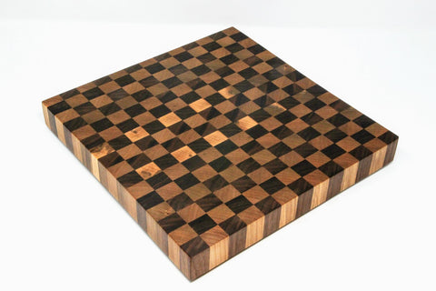 READY TO SHIP - Checkerboard End Grain (12.5" x 12.75")