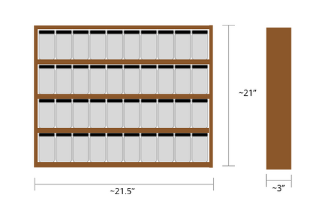 Walnut Spice Rack - Made in Calgary, Alberta
