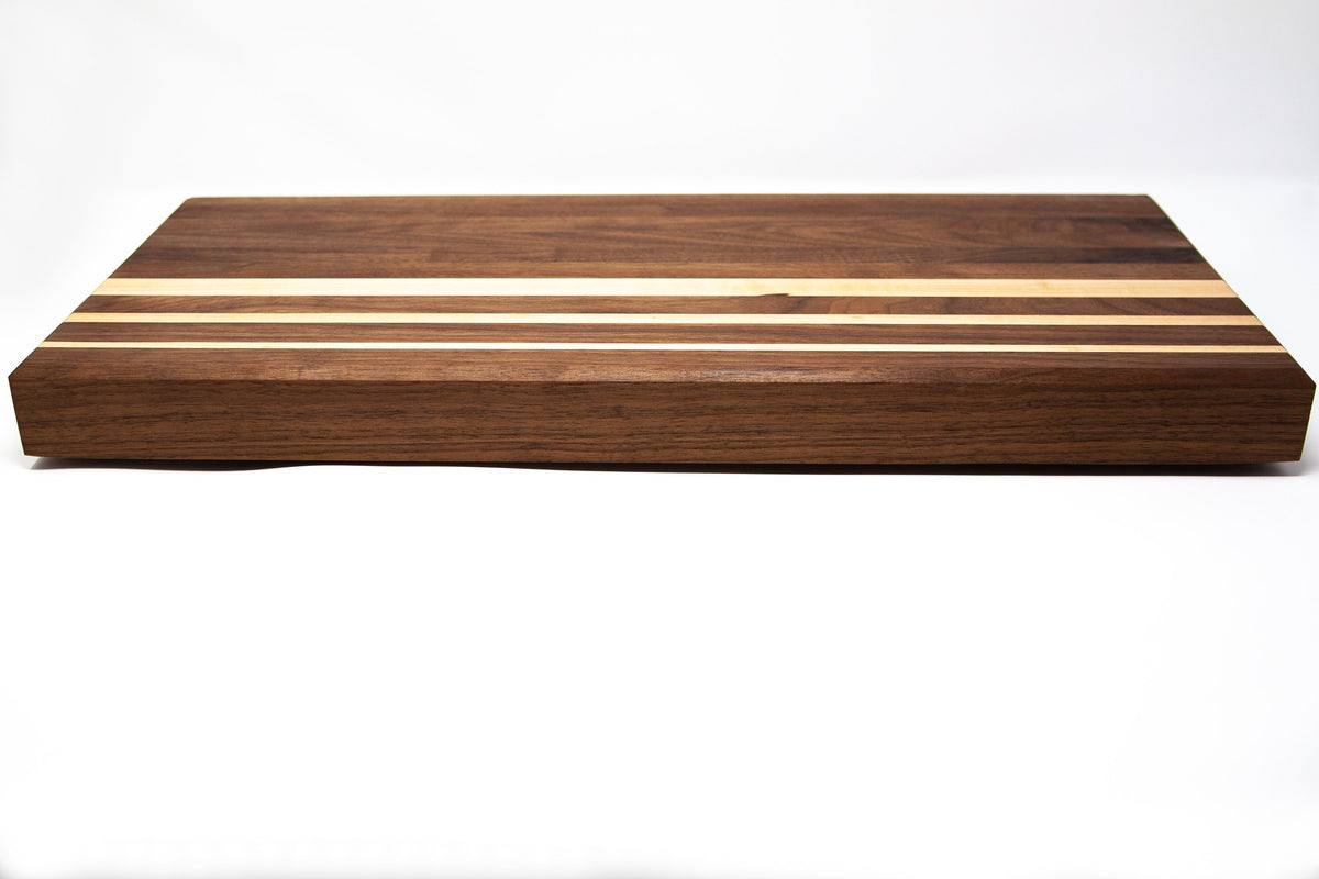 Side Grain Walnut Cutting Board w/Maple Accents Westside Woodworks